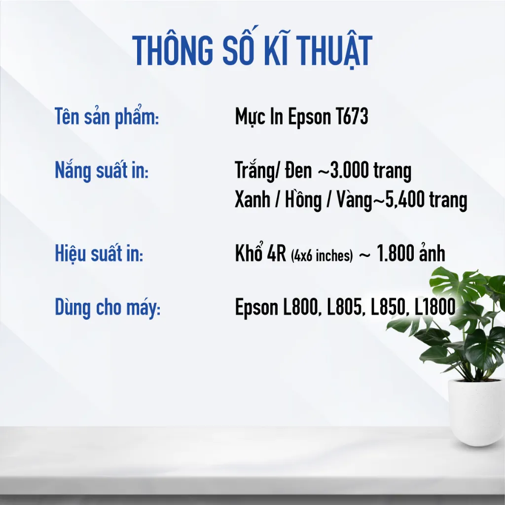 Ảnh Combo Mực In Chính Hãng Epson T673 Dùng Cho Máy L805/L850/L1800 Cung Cấp Giải Pháp In Chất Lượng Cao Rõ Nét 2