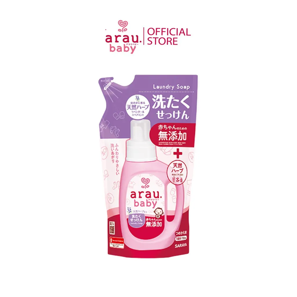 Ảnh Combo Nước giặt đồ trẻ em Arau Baby bình 800ml + túi 720ml 3