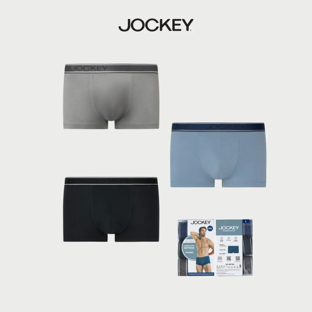 Ảnh Combo quần lót nam Jockey Viscose dáng Trunk - J4022 1