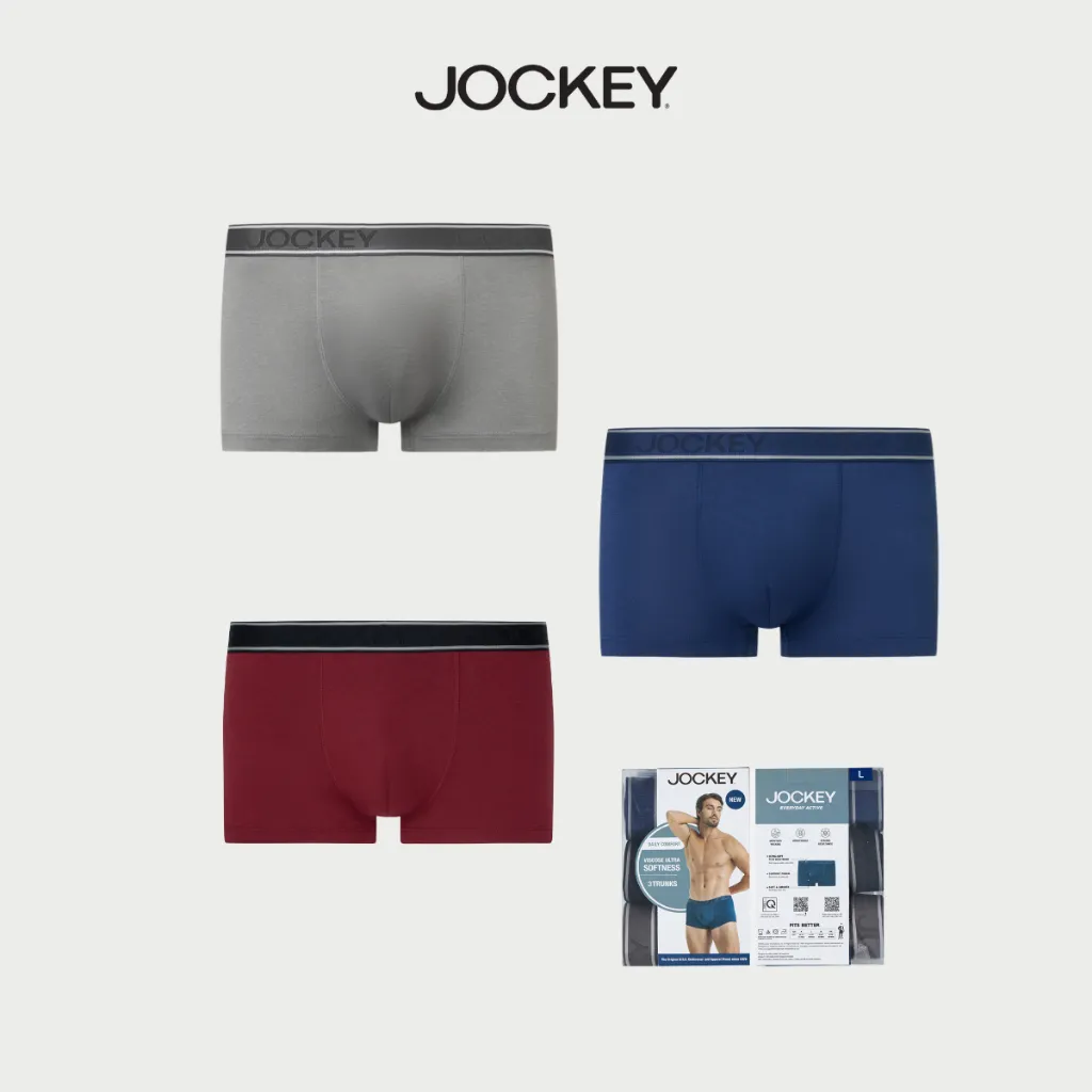Ảnh Combo quần lót nam Jockey Viscose dáng Trunk - J4022 2
