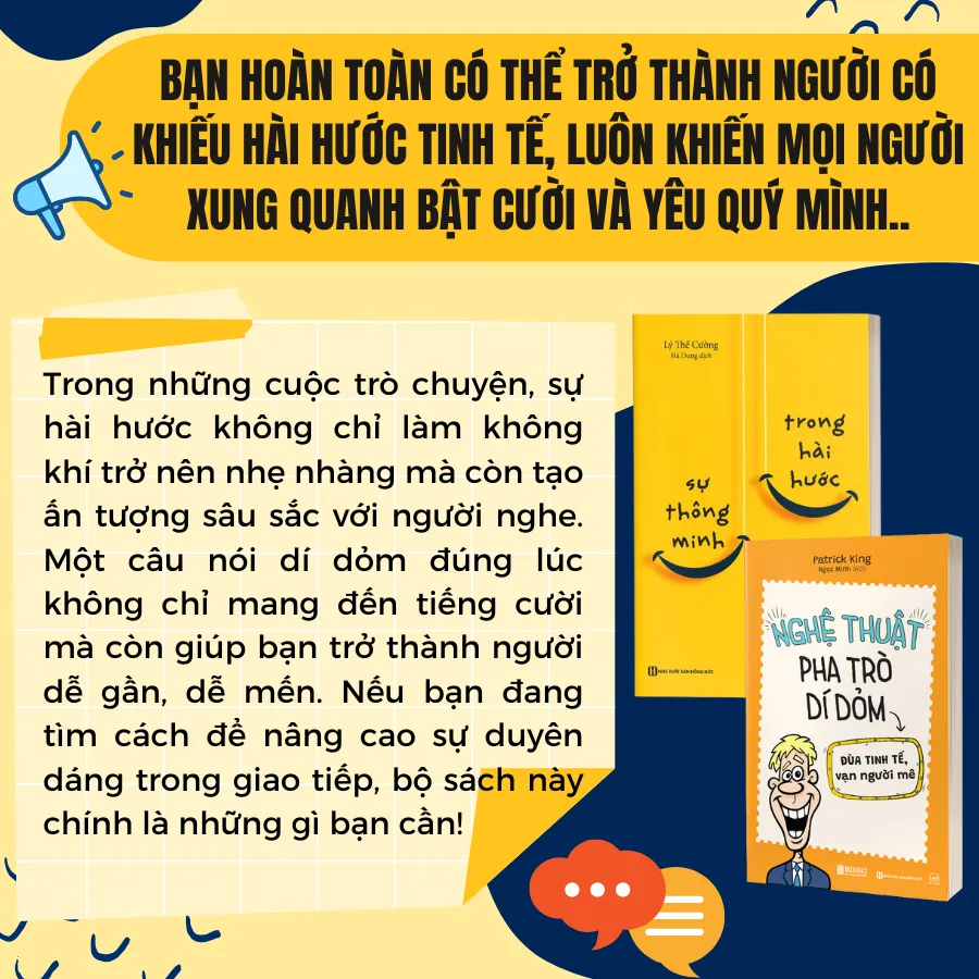 Ảnh Combo Sách Giao Tiếp: Nghệ Thuật Pha Trò Dí Dỏm Và Sự Thông Minh Trong Hài Hước 4