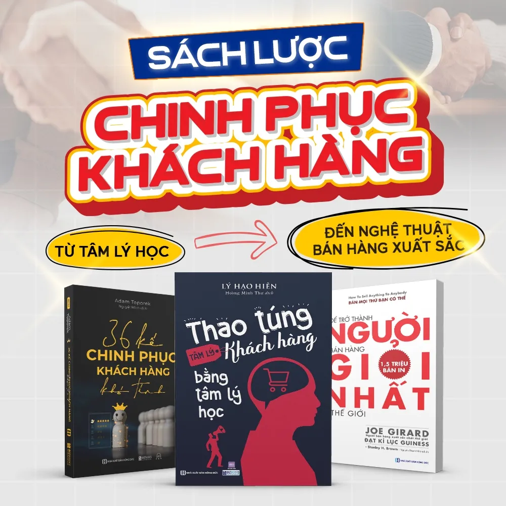 Ảnh Combo sách Kinh thánh bán hàng: Thao Túng Khách Hàng Bằng Tâm Lý Học, Để Trở Thành Người Bán Hàng Giỏi Nhất, 36 Kế 1
