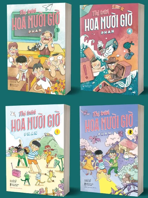 Ảnh Combo sách - Thị trấn Hoa Mười Giờ (tập 1 - 4) 1