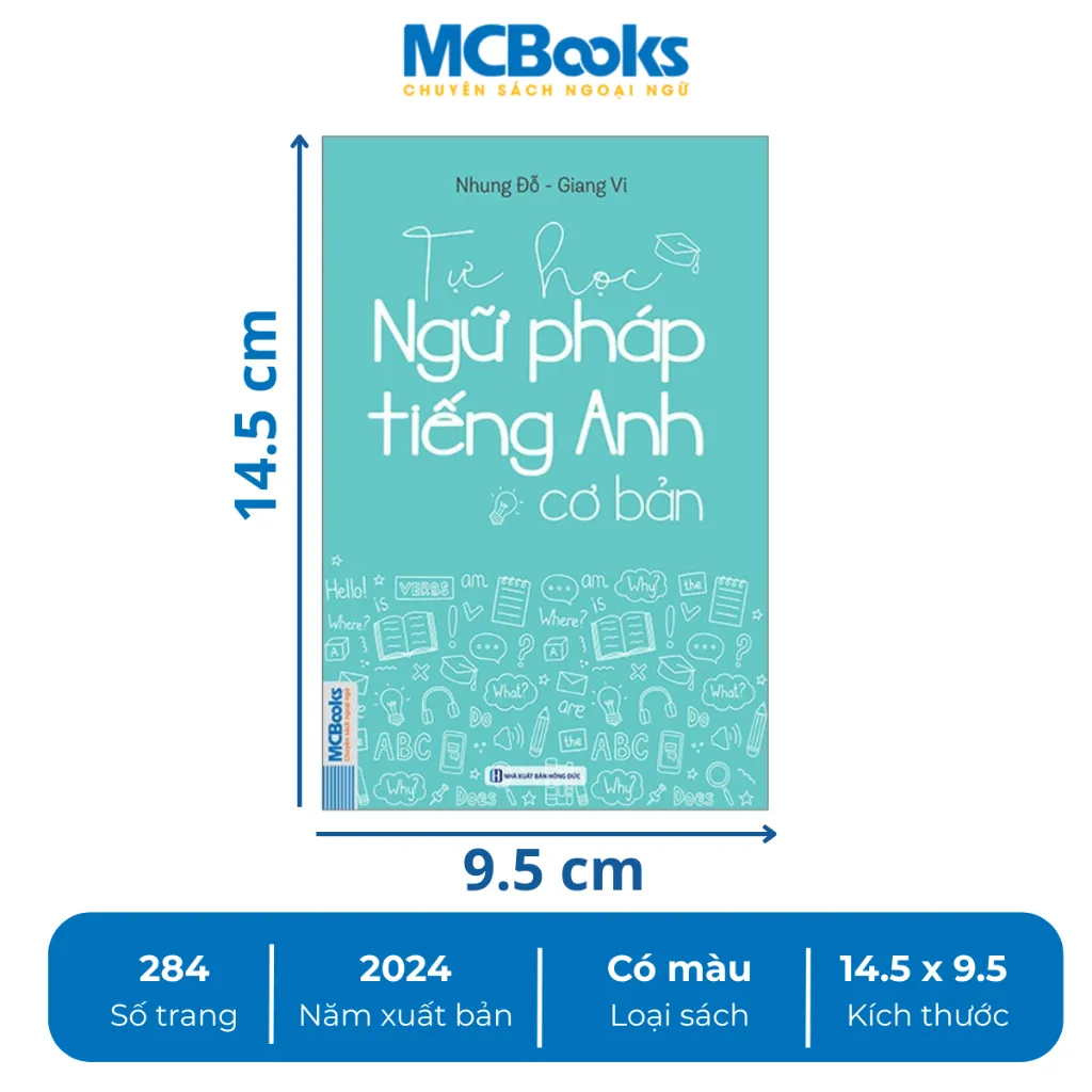 Ảnh Combo Sách - Tự Học Ngữ Pháp tiếng Anh cơ bản + 2000 Từ Vựng - MCBooks - Khổ nhỏ cầm tay 3