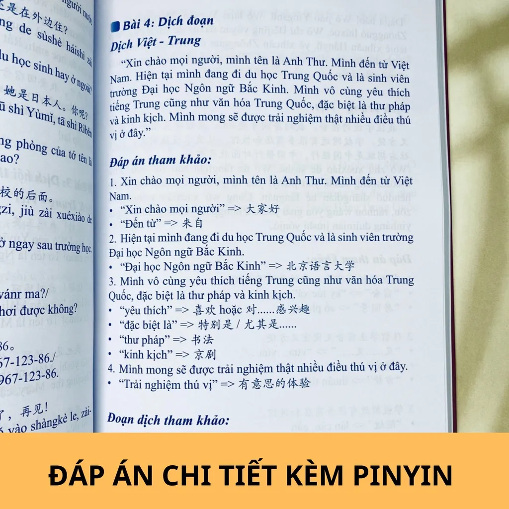 Ảnh COMBO Sách tuyển tập cấu trúc cố định Tiếng Trung ứng dụng + Bài tập luyện dịch & đáp án phân tích trình độ HSK123 3