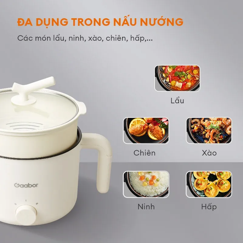 Ảnh 【Combo Sales】Gaabor 07 Nồi điện đa năng 1.5L GR-N15A và Máy sấy tóc GHD-N1000D 3