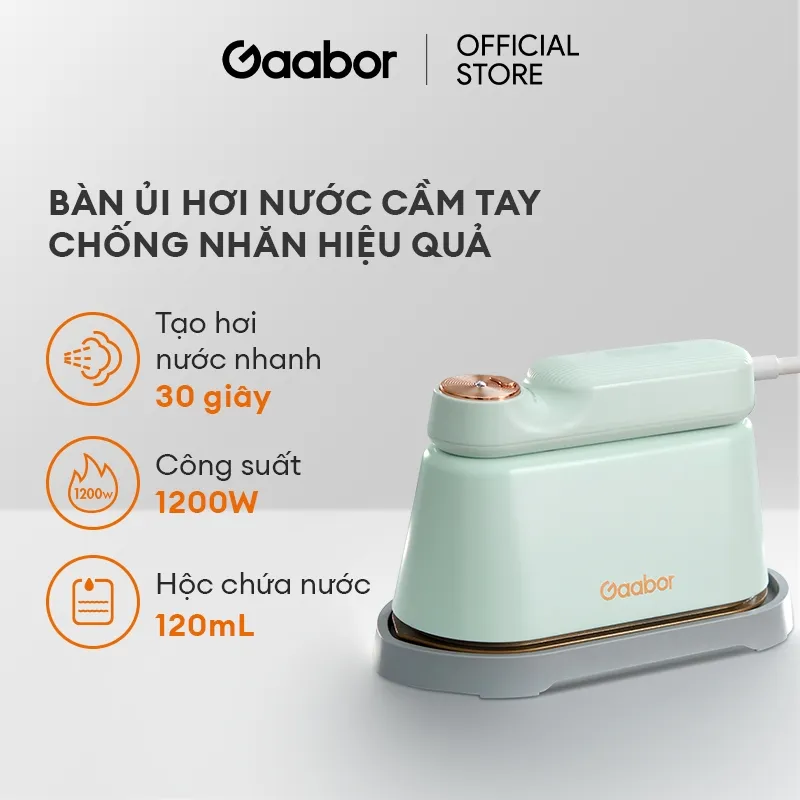Ảnh 【Combo Sales】Gaabor 08 bàn ủi hơi nước cầm tay HM-M01A và Máy sấy tóc 2 chiều GHD-N1000D 2