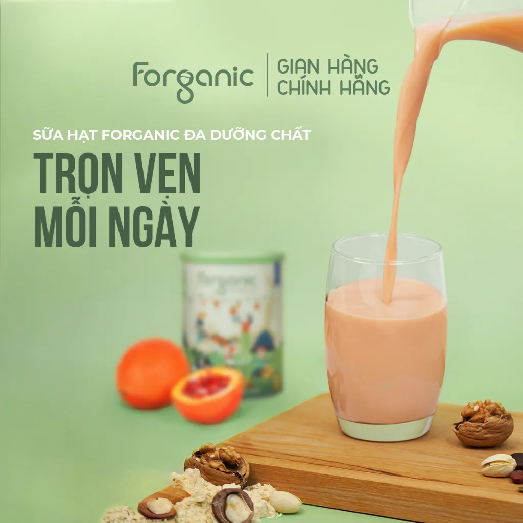 Ảnh Combo Sữa Hạt Forganic Bữa ăn thay thế 600G và Sữa hạt Forganic Đa dưỡng chất 800G 2