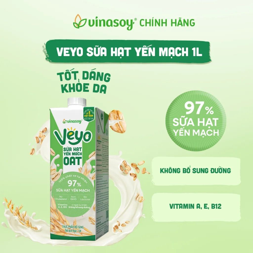 Ảnh Combo sữa hạt Veyo 05 loại hạt cao cấp & Yến mạch (2 hộp x 1 Lít) 3