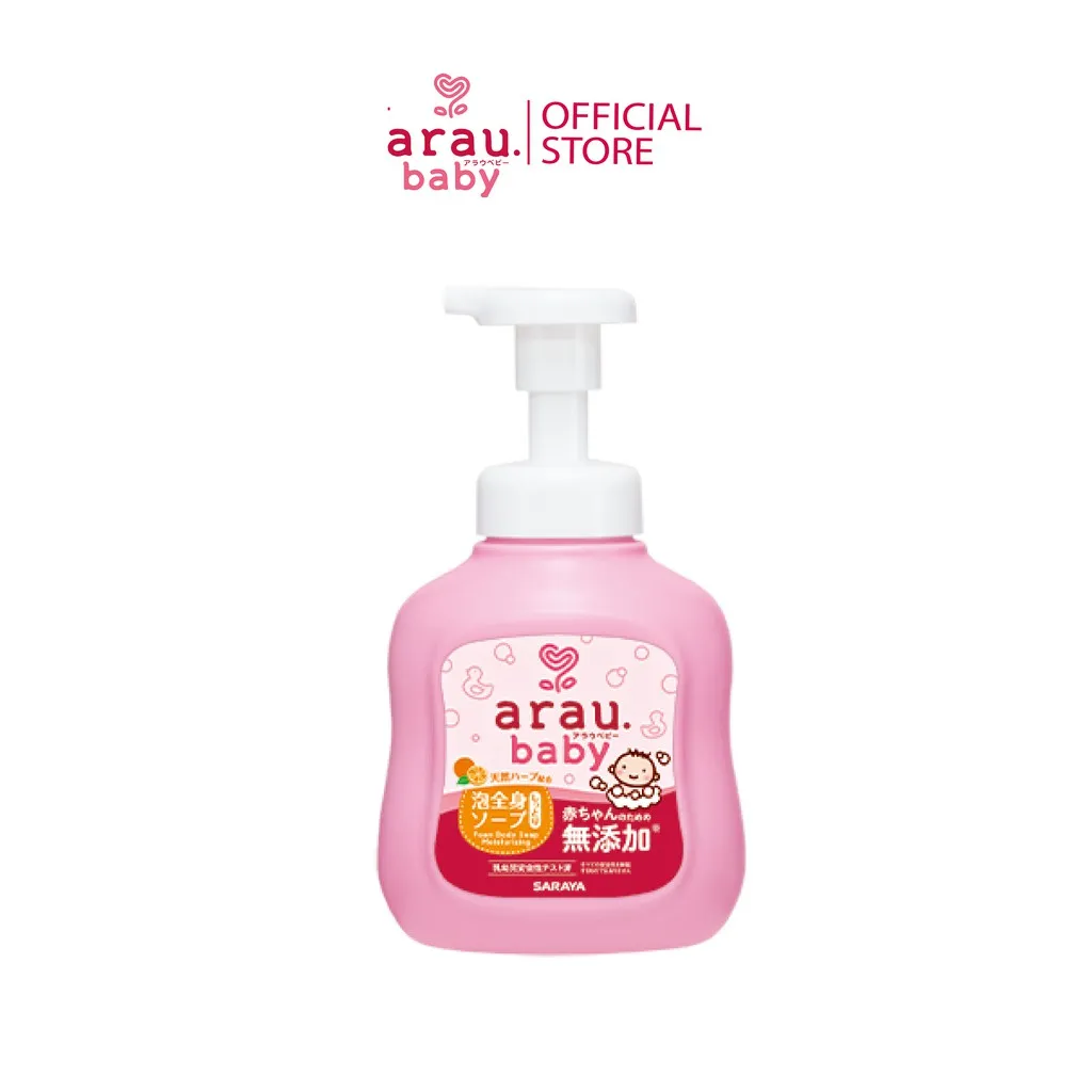 Ảnh Combo sữa tắm dưỡng ẩm Arau Baby bình 450ml + túi 400ml 3