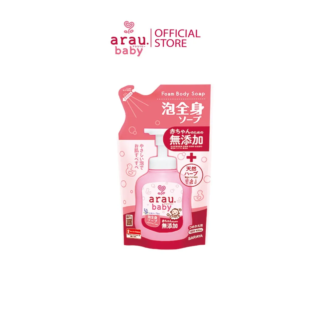Ảnh Combo sữa tắm gội cho bé từ sơ sinh Arau Baby 100% thảo mộc tự nhiên chai 450ml + túi 400ml 4