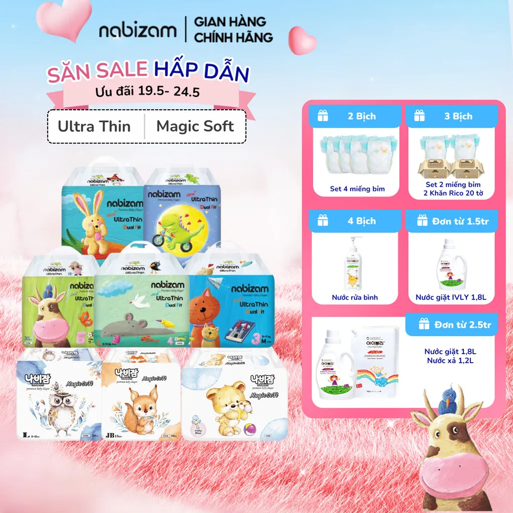 Đánh giá Tã Bỉm NABIZAM: Siêu Mỏng, Chống Tràn, An Toàn Cho Bé