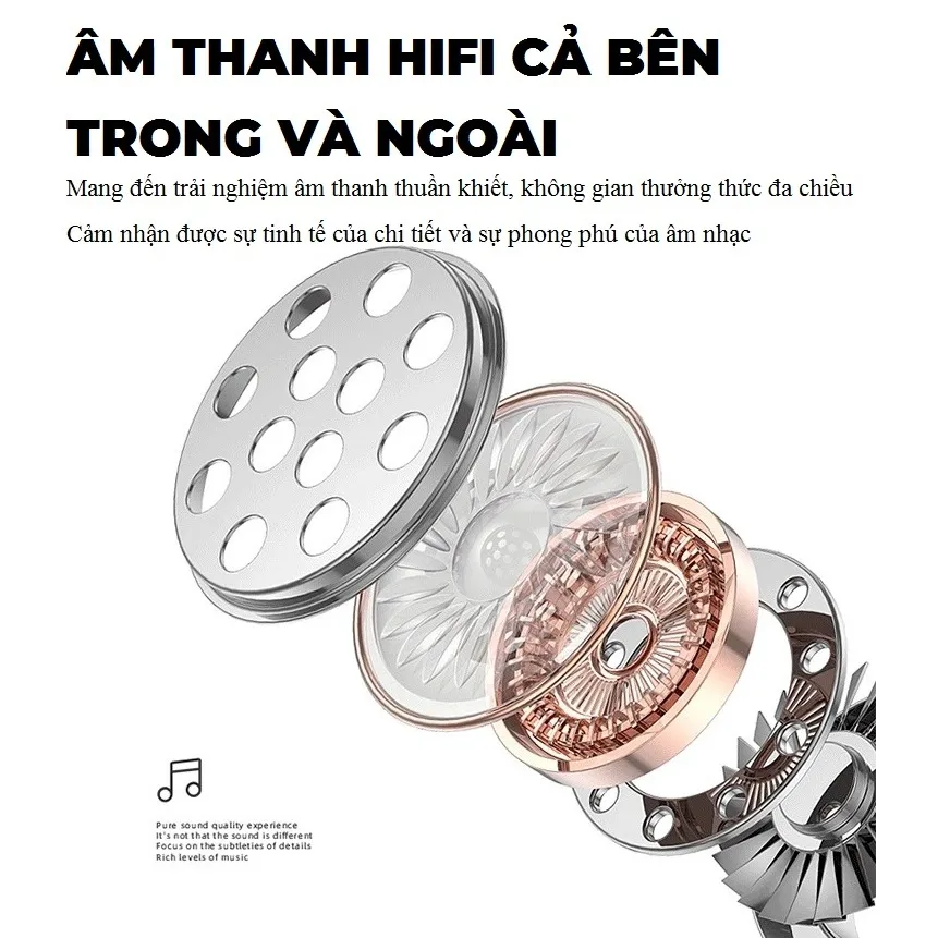 Ảnh Combo Tai nghe bluetooth không dây Gutek i12 TWS nút cảm ứng âm thanh HIFI có mic kèm case vỏ bảo vệ bao đựng 3