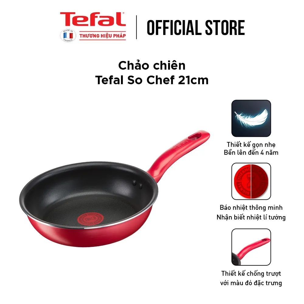 Ảnh Combo Tefal So Chef Chảo chiên 21cm & Chảo chiên 28cm 2