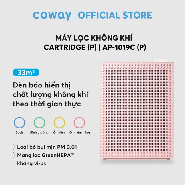 Ảnh [Combo tiết kiệm 2] Máy lọc không khí Coway Cartridge (P) AP-1019C (P) và Máy lọc nước Coway Nadi P-300L 1