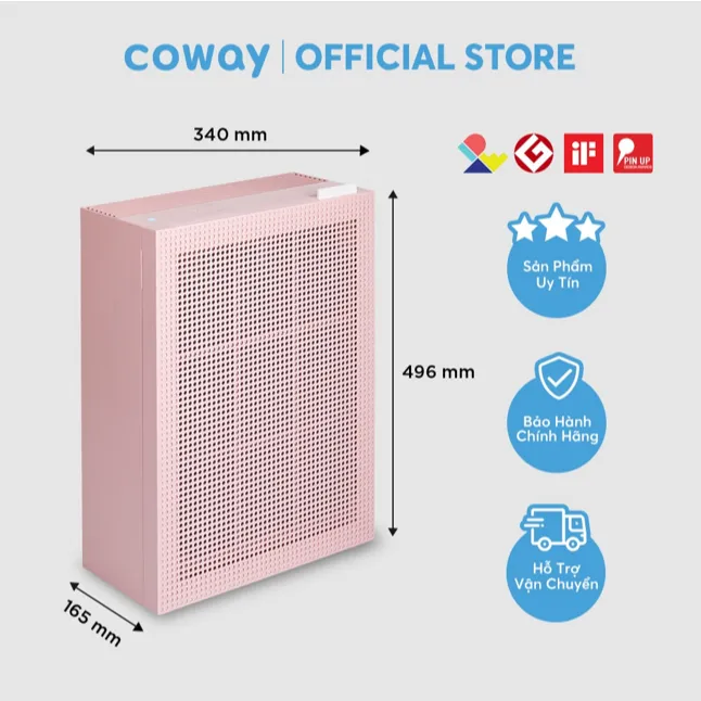 Ảnh [Combo tiết kiệm 2] Máy lọc không khí Coway Cartridge (P) AP-1019C (P) và Máy lọc nước Coway Nadi P-300L 2