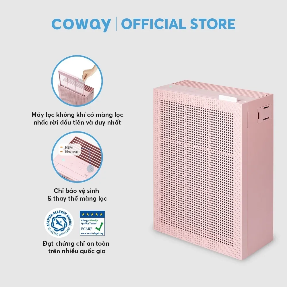 Ảnh [Combo tiết kiệm 2] Máy lọc không khí Coway Cartridge (P) AP-1019C (P) và Máy lọc nước Coway Nadi P-300L 3