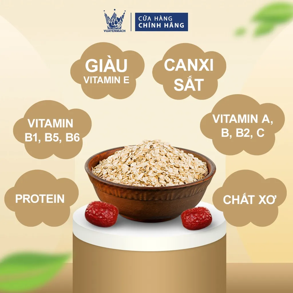 Ảnh [Combo Tiết Kiệm] Yến Mạch Ăn Kiêng 500gr Nhập Khẩu Úc + Táo Đỏ Thượng Hạng 350gr Vua Yến Mạch 4