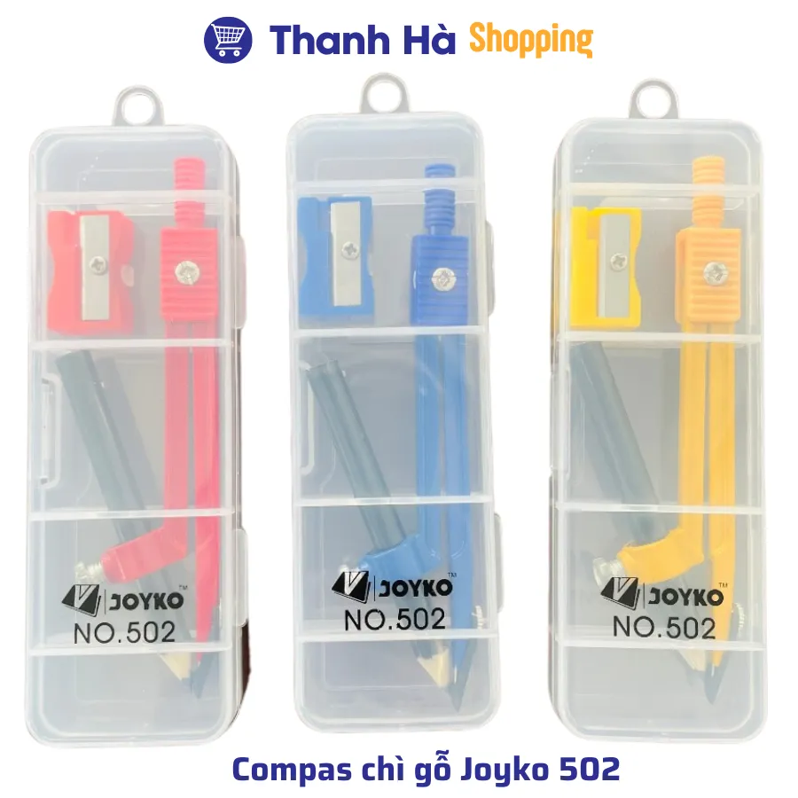 Ảnh Compas chì gỗ Joyko 502 và Compas chì kim Joyko 503 4