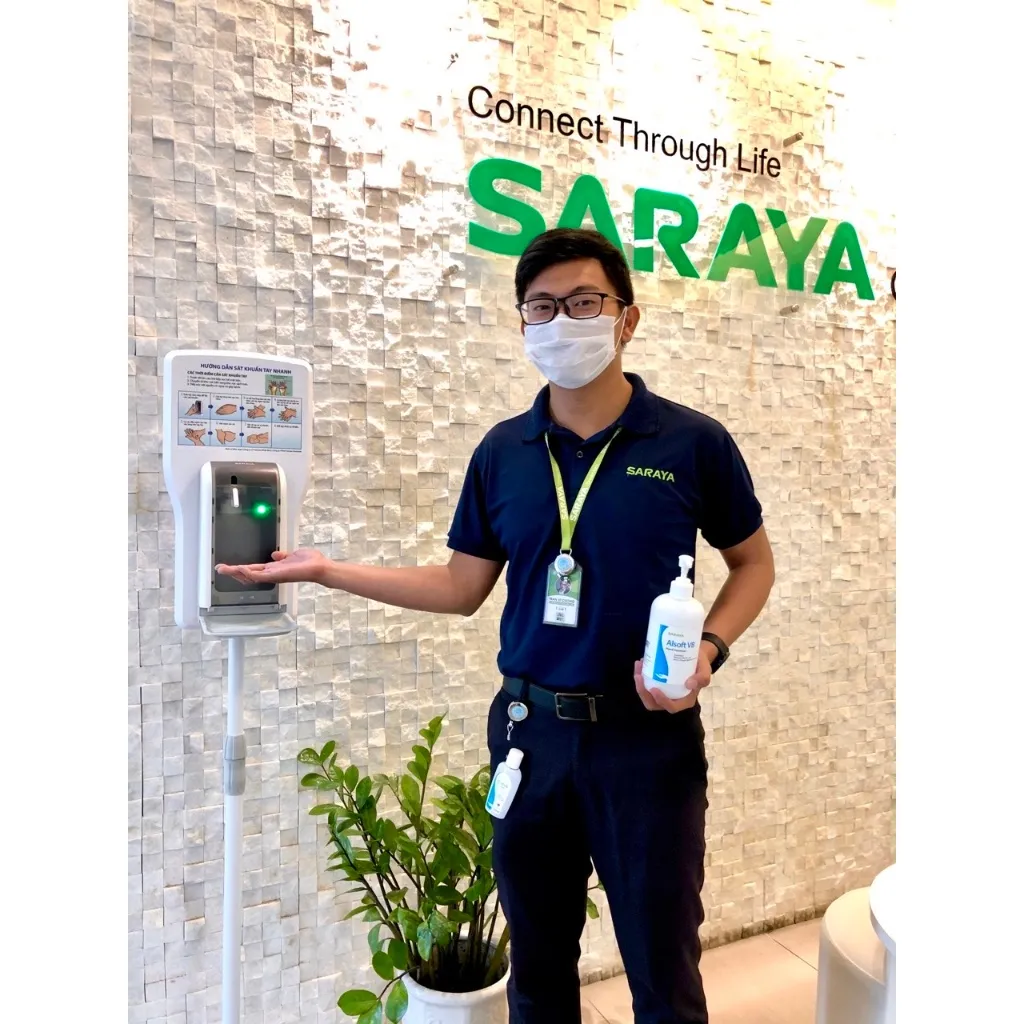 Ảnh Cồn sát khuẩn tay nhanh Nhật Bản SARAYA Alsoft VB, dùng Thường Quy và Ngoại Khoa - Chai 60ml/500ml/1000ml 4