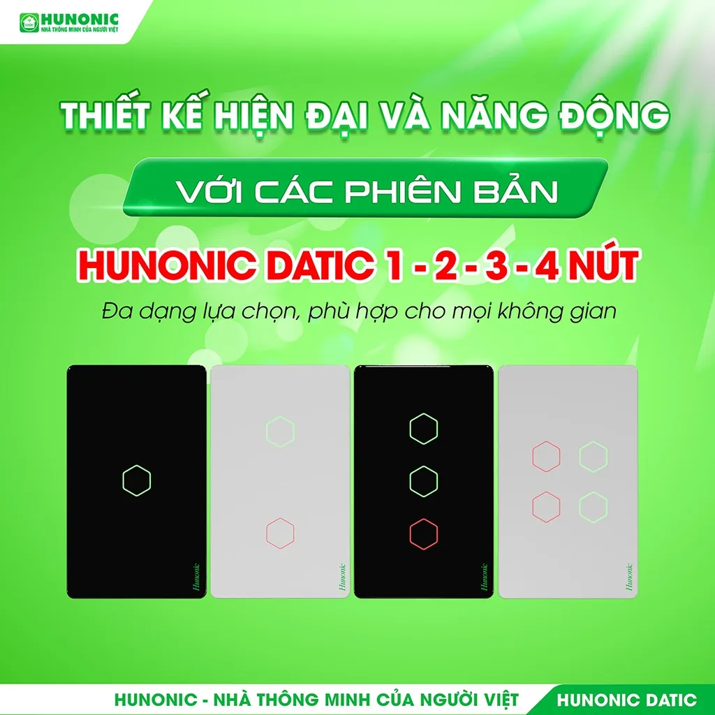Đánh Giá Công Tắc Cảm Ứng Hunonic Datic Bluetooth Mesh - Nhà Thông Minh Giá Tốt