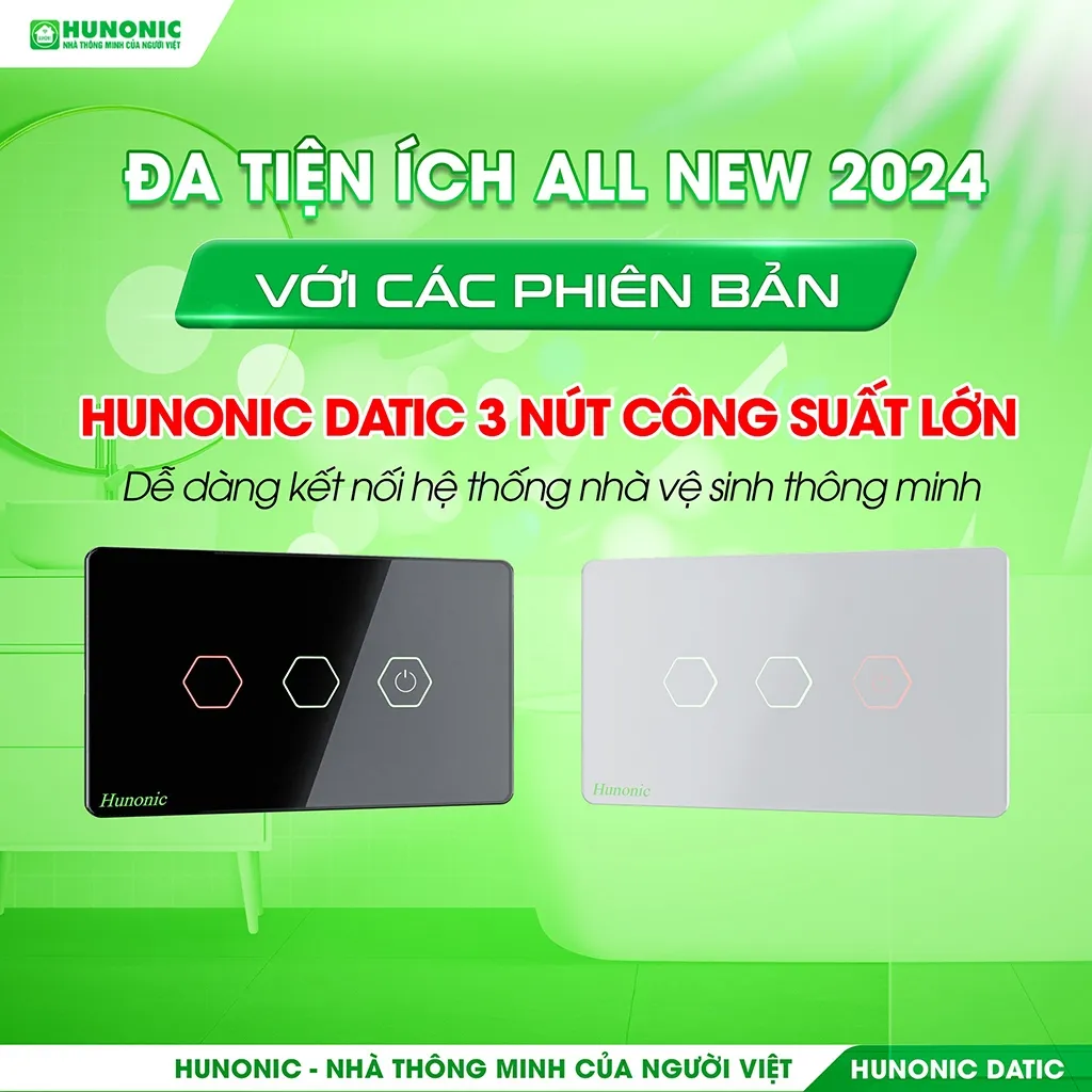 Ảnh Công Tắc Cảm Ứng Wifi Giá Rẻ, Công Tắc Điều Khiển Từ Xa Qua Điện Thoại Hunonic Datic - HNSW 2
