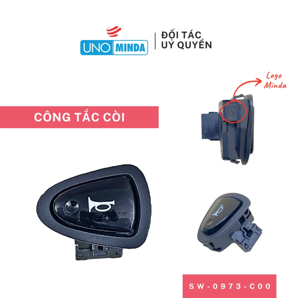 Ảnh Công Tắc Còi Uno Minda mã SW-0973-C00 cho xe Honda Wave S 110, Wave Alpha, Wave RSX, Future, Blade 2