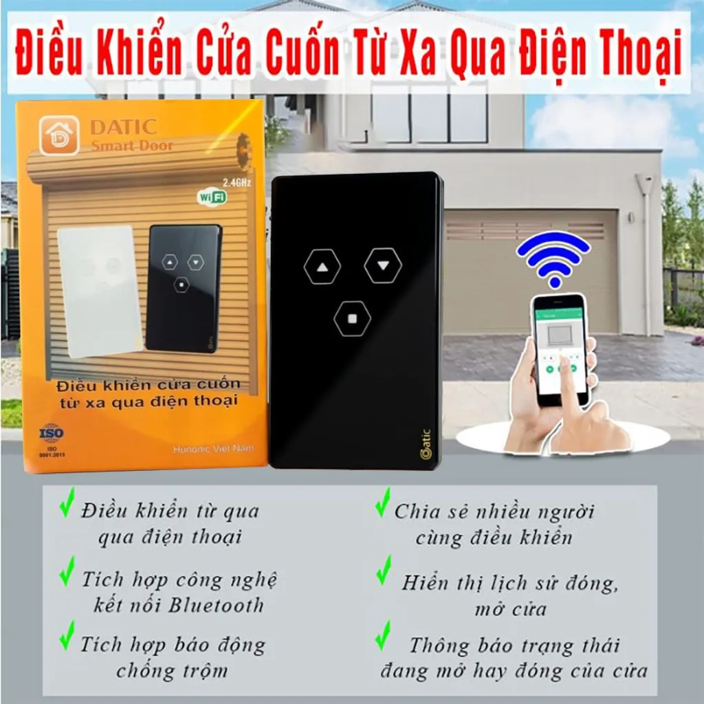 Ảnh Công Tắc Cửa Cuốn Wifi Datic Smart Door, Công Tắc Cửa Cuốn Điều Khiển Từ Xa Bằng Điện Thoại - DTDOOR 2
