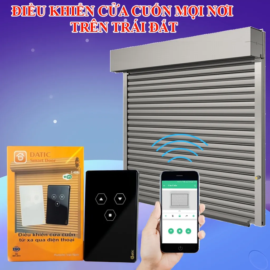 Ảnh Công Tắc Cửa Cuốn Wifi Datic Smart Door, Công Tắc Cửa Cuốn Điều Khiển Từ Xa Bằng Điện Thoại - DTDOOR 4