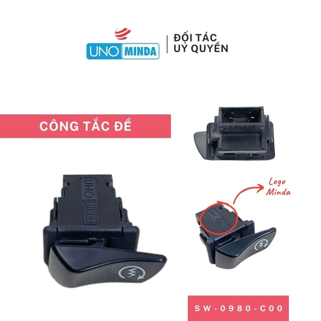 Ảnh Công Tắc Đề Uno Minda mã SW-0980-C00 cho xe Honda Wave S 110, Wave Alpha, Wave RSX, Future, Blade 2