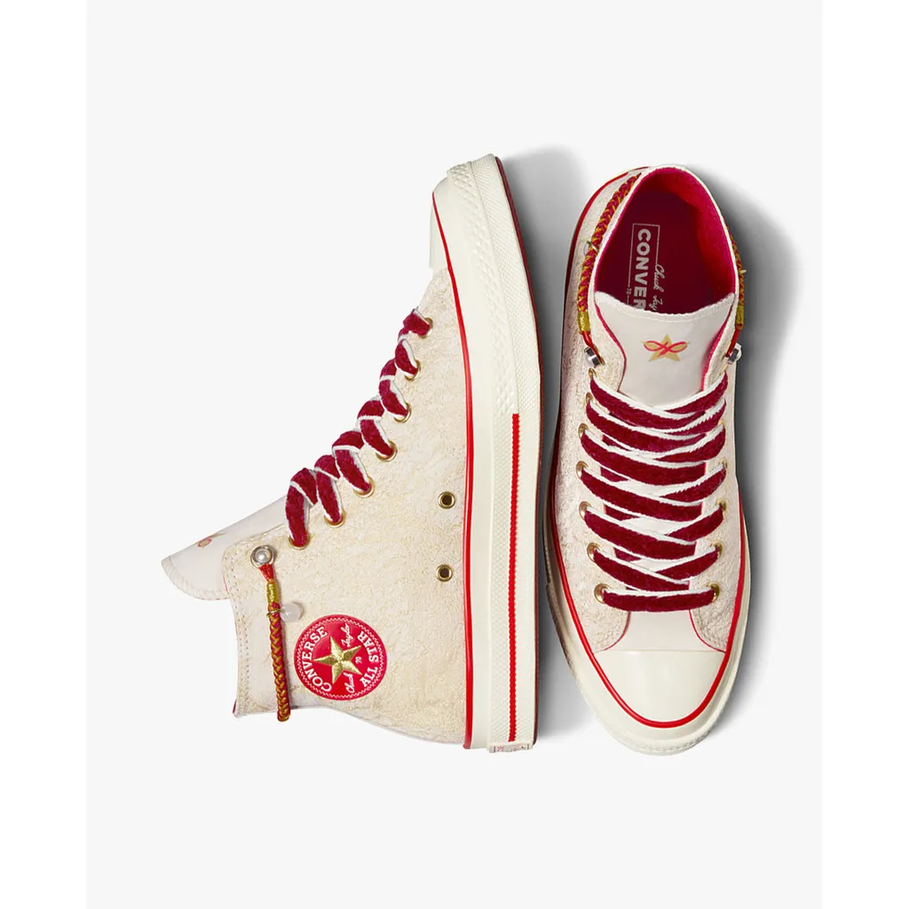 Ảnh CONVERSE - Giày sneakers unisex cổ cao Chuck 70 Lunar New Year A13348C-00W 3