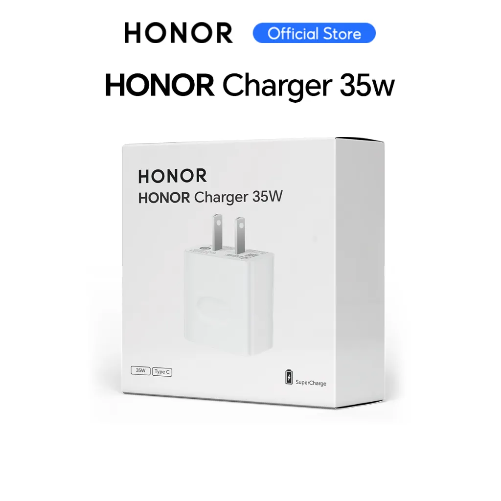Ảnh Củ sạc Adapter HONOR Charger 35W Cổng USB Màu Trắng | Super Charger 3