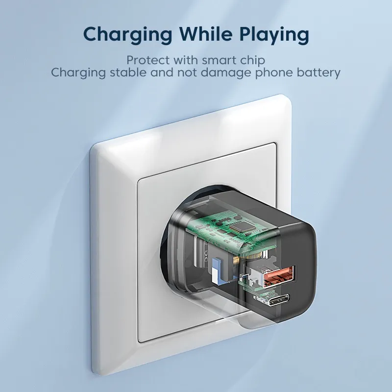 Ảnh Củ sạc KUULAA 4.0 3.0 33W PD 3.0 sạc nhanh phích cắm US EU thích hợp cho iPhone Xiaomi 2