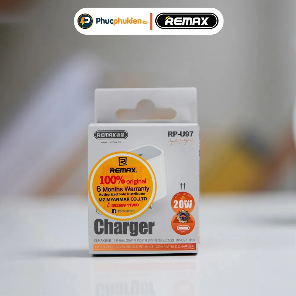 Ảnh Củ sạc nhanh 20w Remax U97 cổng type C sạc nhanh 20w chuẩn PD cho 14 seris trở xuống - Phúc Phụ Kiện 3