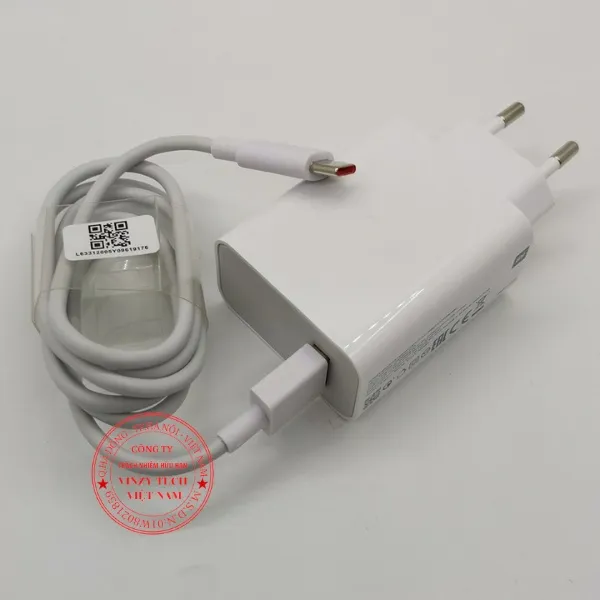 Ảnh Củ sạc nhanh 33W Mi Charge Turbo Vinzy Tech (TypeA+Type-C), cáp sạc pin dự phòng - Chính hãng 4