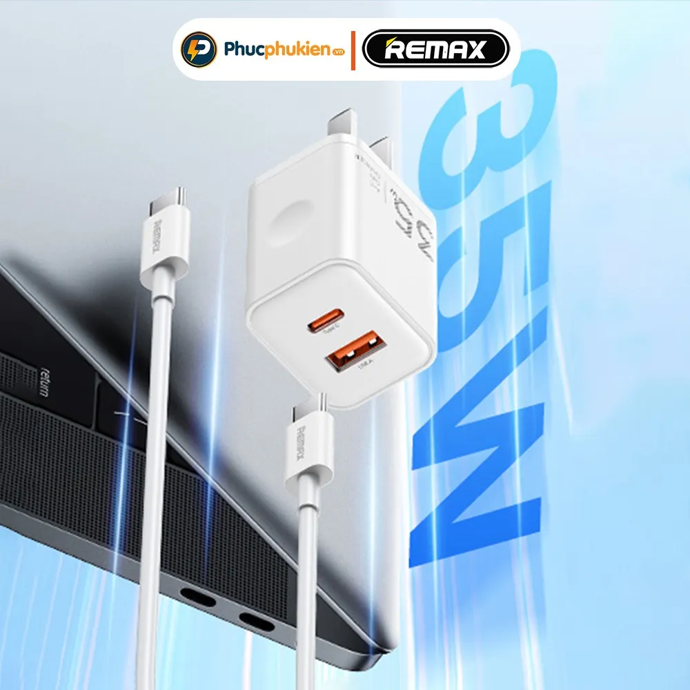 Ảnh Củ sạc nhanh 35w Remax U161 2 cổng sạc đầy 60% pin 30 phút cho 16 seris trở xuống - Phúc Phụ Kiện 3