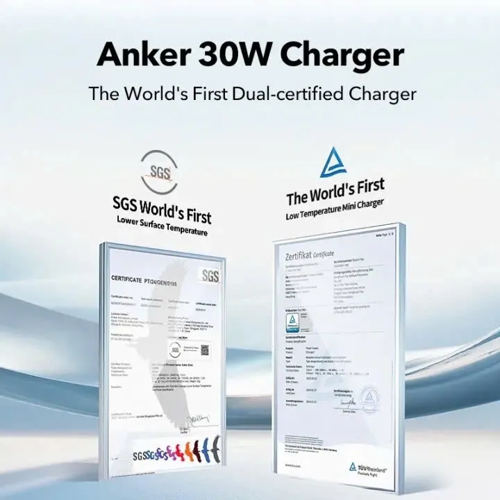 Ảnh Củ sạc nhanh Anker Zolo GaN 30W 1 cổng USB-C Power IQ 3.0 - A2698 Hỗ trợ sạc nhanh từ iphone 8 trở lên 4