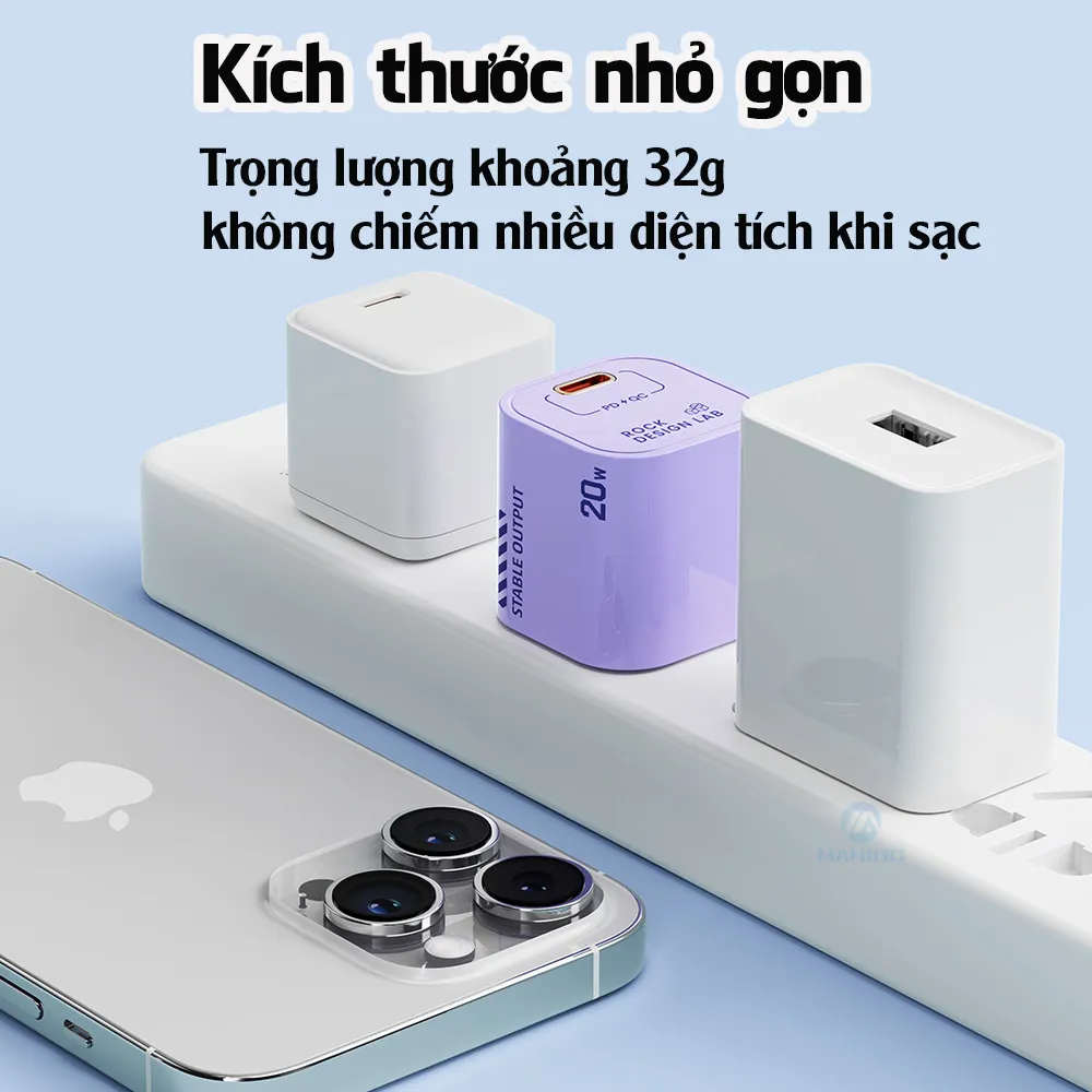 Ảnh Củ sạc nhanh chuẩn PD 20W Rockspace T86 ổn định không nóng hàng bảo hành 12 tháng bảo hành 1 đổi 1 4