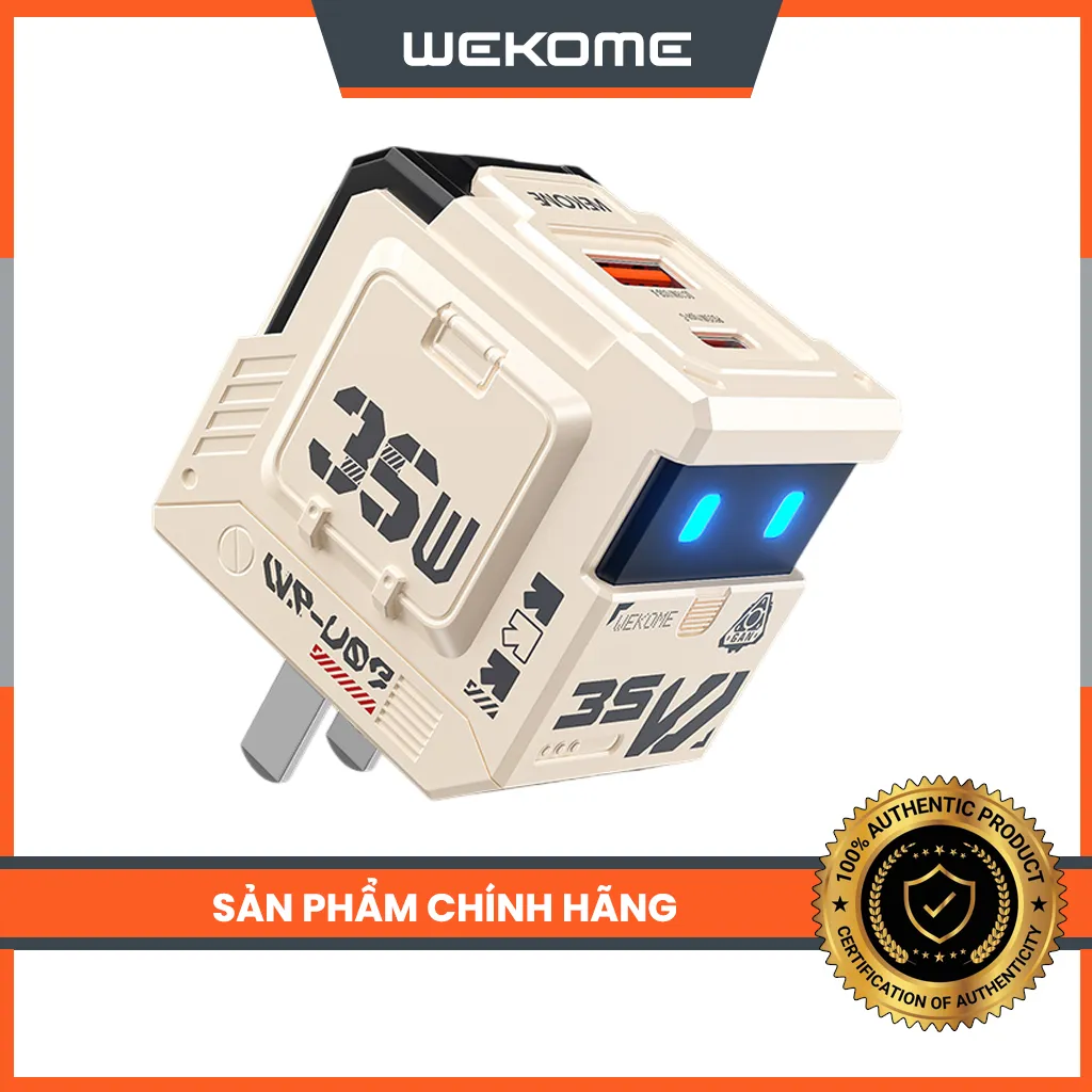 Ảnh Củ sạc nhanh GaN 35W wekome WP-U07 - Hàng chính hãng 1