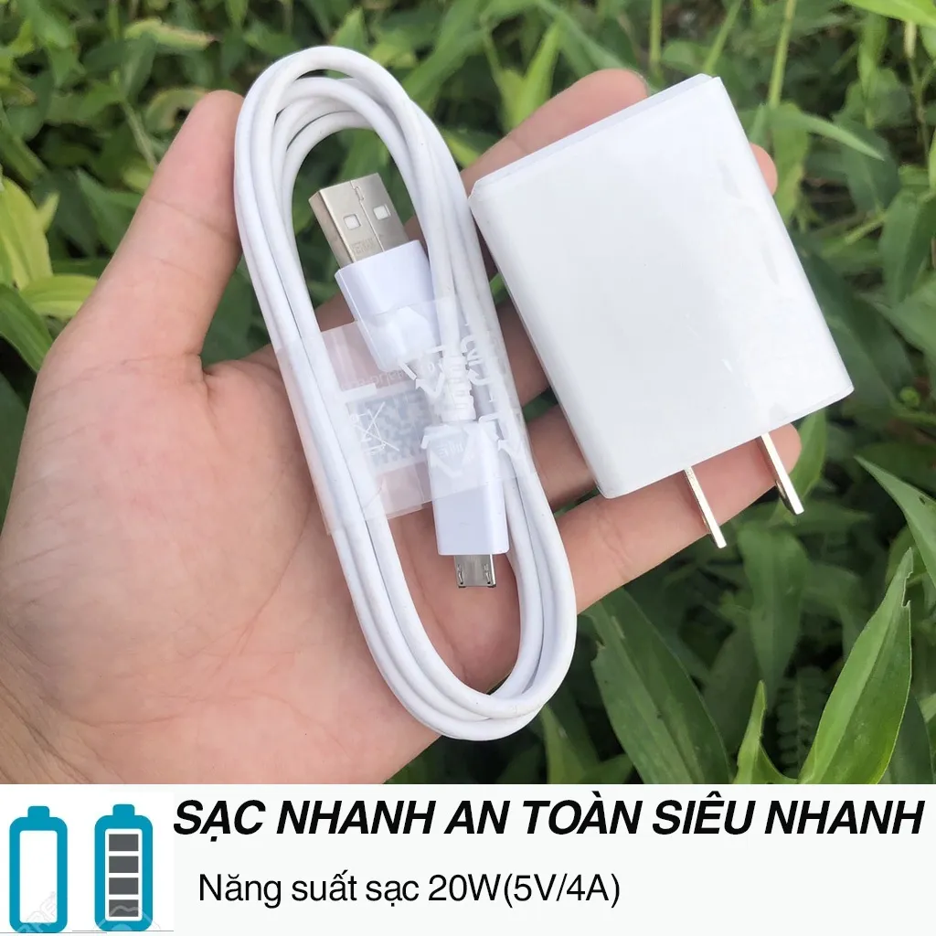 Ảnh Củ sạc nhanh Oppo AK- 933 kèm dây sạc nhanh dài 1.5m , dây sạc micro DYDX - Bảo hàng 30 ngày 1