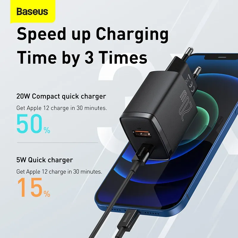 Đánh Giá Củ Sạc Nhanh Baseus 20W 2 Cổng PD QC3.0 Chính Hãng cho iPhone, Xiaomi