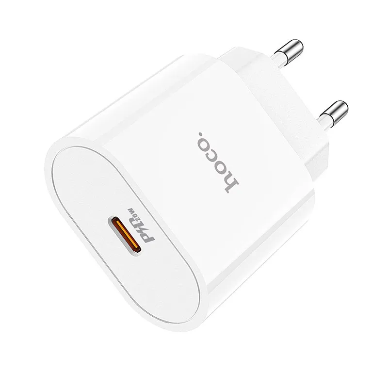 Ảnh Củ Sạc Nhanh PD 20W Hoco C94A Type C Dùng Cho IP,Ss,.và các dòng mày khác Vật Liệu PC chống cháy nổ 3