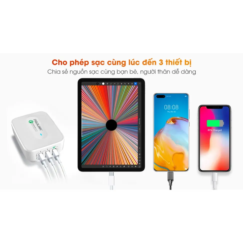 Ảnh Củ sạc nhanh Prolink công suất 30W - 40W - CHÍNH HÃNG STORE 4