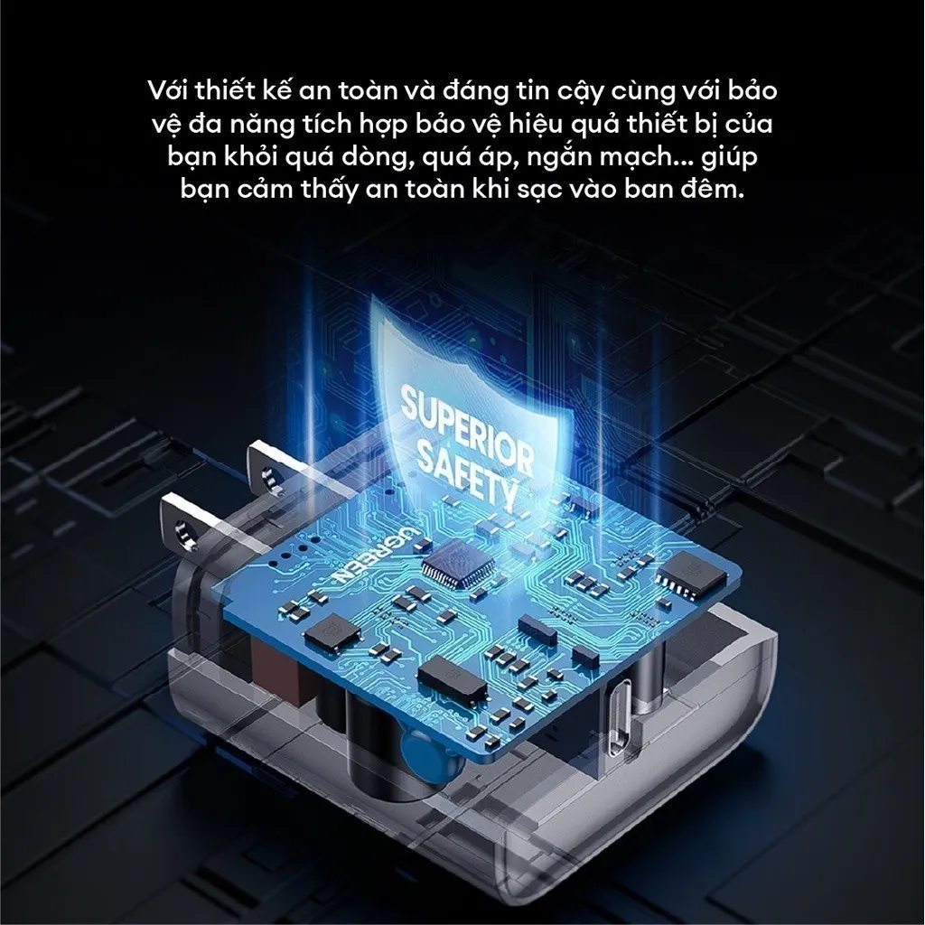 Ảnh Củ sạc Nhanh UGREEN 20W CD137 QC4.0 QC3.0  | USB Type C | Sạc Nhanh PD | Bảo hành 18 tháng 1 đổi 1 60449 10184 60450 3