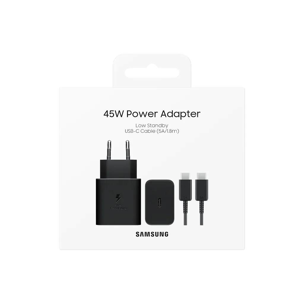 Ảnh Củ sạc Samsung Siêu nhanh 45W (Kèm cáp) Đen, EP-T4511XBEGWW 4