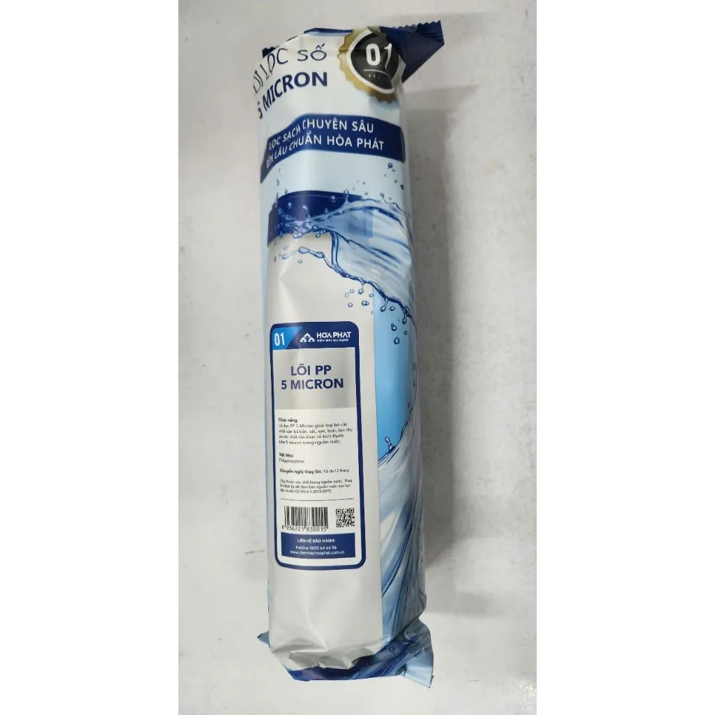Ảnh Cụm lõi lọc thô Hoà Phát tích hợp 3 lõi Ultra F3.0 (PP 5 micron, Than hoạt tính, PP 1 micron) - Hàng chính hãng 4