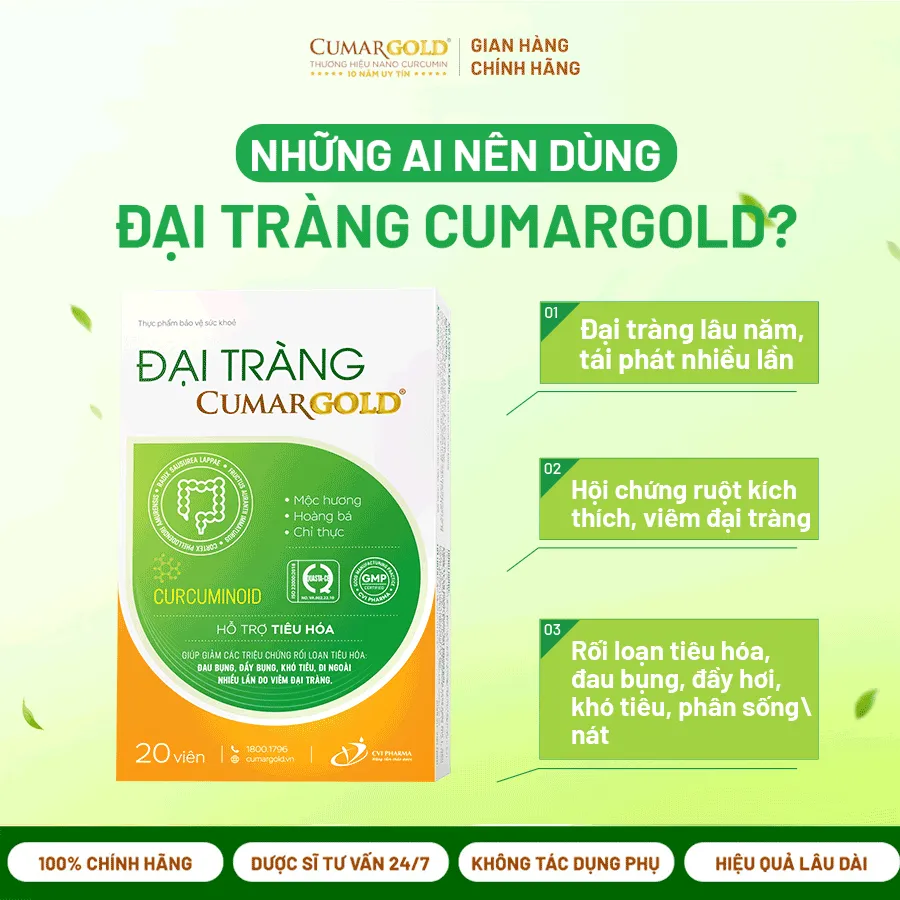 Ảnh CumarGold New và Đại Tràng CumarGold Giảm Đau Dạ Dày, Trào ngược, Đầy Bụng - CMG01, CMT01 3