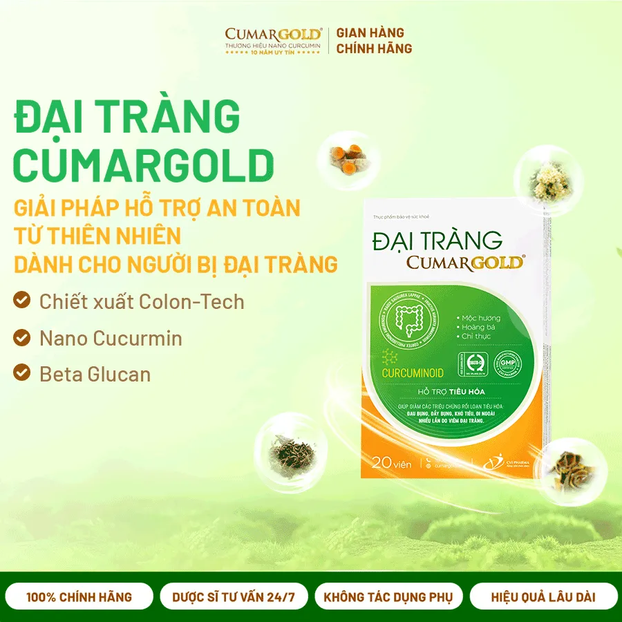 Ảnh CumarGold New và Đại Tràng CumarGold Giảm Đau Dạ Dày, Trào ngược, Đầy Bụng - CMG01, CMT01 4