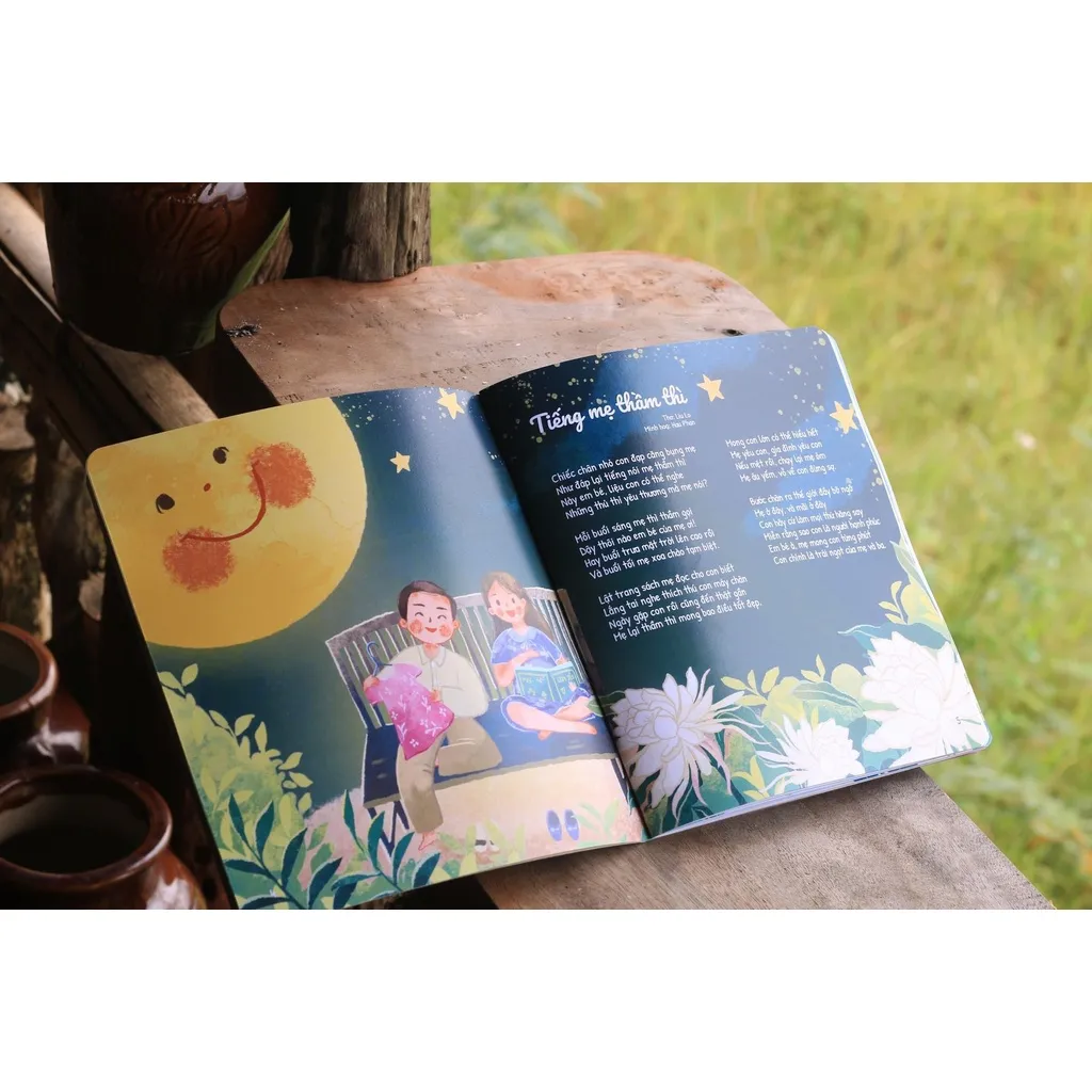 Ảnh Cuốn Dành Tặng Riêng Con bìa cứng - Sách thơ Thai Giáo cho mẹ bầu Hạnh phúc 2
