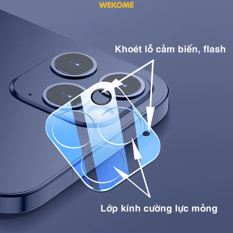 Ảnh Cường lực Camera iphone KTM ,bảo vệ toàn bộ camera iP Pro Max - iphone 11 Pro ,12 Pro, ip 12 13 14 Pro max 3